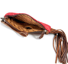 Load image into Gallery viewer, The Red Alamo Saddle Bag Fringe Wristlet