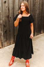 Load image into Gallery viewer, The Clifton Black Tiered Dress S-XL