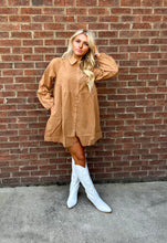 Load image into Gallery viewer, The Graham Dress in Camel S-L
