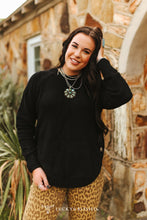 Load image into Gallery viewer, The Buffalo Nickel Sweater in Black S-3X