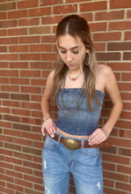 Load image into Gallery viewer, The Denim Darling Corset Top S-L