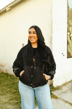 Load image into Gallery viewer, The Ya'll Fly Puffer Jacket in Midnight S-3X