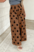 Load image into Gallery viewer, The Asher Dot Pants in Brown S-XL