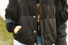 Load image into Gallery viewer, The Ya'll Fly Puffer Jacket in Midnight S-3X