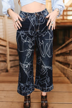 Load image into Gallery viewer, The Horse Sketch Wide-Leg Jeans 0-14