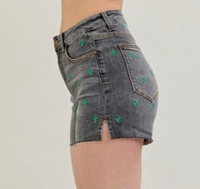 Load image into Gallery viewer, The Cactus Embroidery Cut Off Shorts by Judy Blue