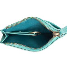 Load image into Gallery viewer, Bloom on the Range Tooled Turquoise Card Wallet