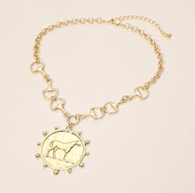 Load image into Gallery viewer, The Horse Coin Necklace in Gold