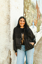Load image into Gallery viewer, The Ya'll Fly Puffer Jacket in Midnight S-3X