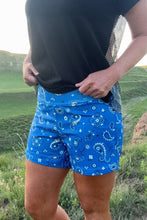 Load image into Gallery viewer, The Bandana Babe Blue Shorts S-XL