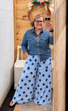 Load image into Gallery viewer, The Asher Dot Pants in Blue S-XL