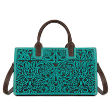 Load image into Gallery viewer, The Guthrie Tooled Turquoise Bag