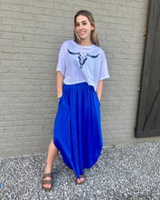 Load image into Gallery viewer, The Runaway June Maxi Skirt Royal S-XL
