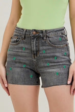 Load image into Gallery viewer, The Cactus Embroidery Cut Off Shorts by Judy Blue