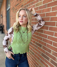 Load image into Gallery viewer, The Manor Matcha Side-Tie Sweater Vest S-L