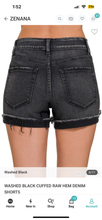 Load image into Gallery viewer, The Bryan Black Denim Shorts S-XL
