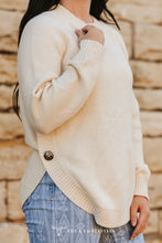 Load image into Gallery viewer, The Buffalo Nickel Sweater in Cream S-L