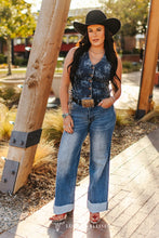 Load image into Gallery viewer, The Chandler Cuffed Wide-Leg Jeans 2-14