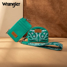 Load image into Gallery viewer, The Wrangler RFID Coin Card Pouch Turquoise Set