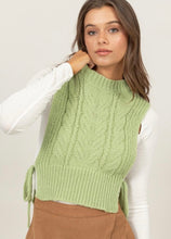 Load image into Gallery viewer, The Manor Matcha Side-Tie Sweater Vest S-L