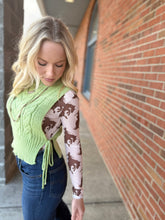 Load image into Gallery viewer, The Manor Matcha Side-Tie Sweater Vest S-L