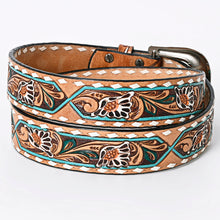 Load image into Gallery viewer, The Hays Tooled & Buckstitch Belt S-XL
