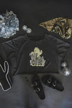 Load image into Gallery viewer, The Whoa Cowboy Crop Tee S-XL