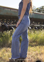 Load image into Gallery viewer, The Hinton Dark-Wash Crease Trouser Jeans 2-14