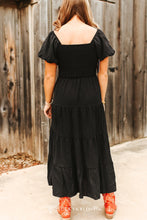 Load image into Gallery viewer, The Clifton Black Tiered Dress S-XL
