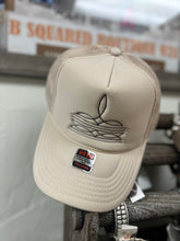 Load image into Gallery viewer, The Boot Stitch Trucker Hat Tan-Black
