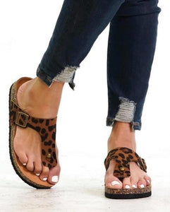 Cheetah Print Sandals