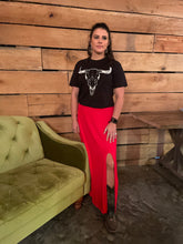Load image into Gallery viewer, The Runaway June Maxi Skirt Red S-XL
