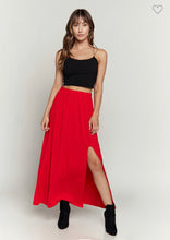 Load image into Gallery viewer, The Runaway June Maxi Skirt Red S-XL
