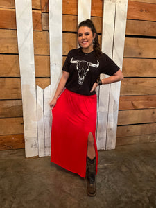 The Runaway June Maxi Skirt Red S-XL