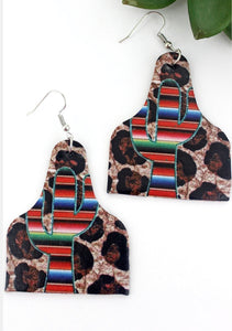 The Painted Desert Leather Earrings