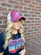 Load image into Gallery viewer, The Aztec Cap in Maroon
