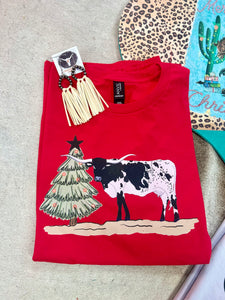 The Longhorn Christmas Tree Tee S-3X