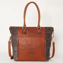 Load image into Gallery viewer, The Dotty HairOn Tooled Tote Bag
