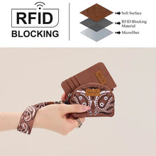 Load image into Gallery viewer, The Wrangler RFID Coin Card Pouch Chocolate Set
