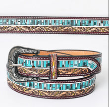 Load image into Gallery viewer, The Live Oak American Darling Hand Tooled Belt S-L
