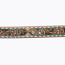 Load image into Gallery viewer, The Hays Tooled &amp; Buckstitch Belt S-XL
