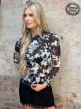 Load image into Gallery viewer, The Cow Town Mesh Top S-XL
