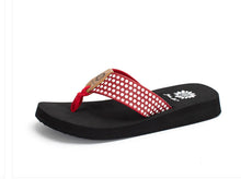 Load image into Gallery viewer, The Fromy Red Polka Dot Flip Flops 7-10

