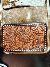 Load image into Gallery viewer, The Jamie Cowhide-Tooled Backpack
