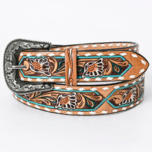 Load image into Gallery viewer, The Hays Tooled &amp; Buckstitch Belt S-XL
