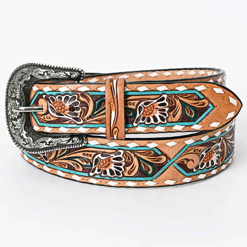 The Hays Tooled & Buckstitch Belt S-XL