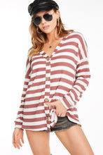 Load image into Gallery viewer, The Bethany Brick Stripe Top S-L
