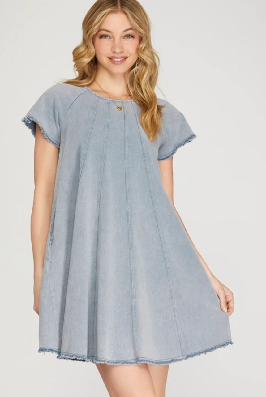 The Crawford Chambray Dress S-L