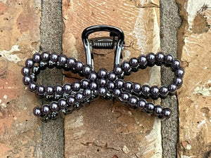 Bow Navajo Pearl Claw Clip