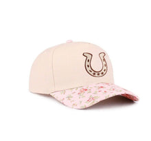 Load image into Gallery viewer, The PINK Floral HorseShoe Cap
